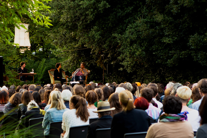 Roxane Gay and Sarah Owens (left) at Openair Literatur Festival Zurich, 2019